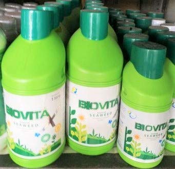 PI Industries Biovita - Liquid Seaweed Concentrate Fertilizer for Utility in Gardens, Field Crops and Vegetables (1 Ltr)