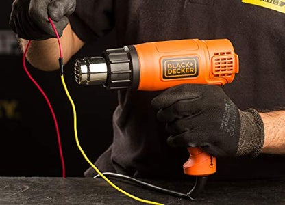 Black + Decker KX1800 1800 W Dual Temperature 2 Speed Heat Gun | Corded Electric | (Orange and Black)
