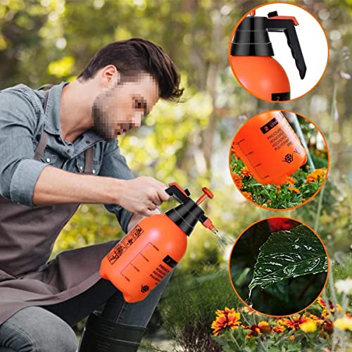 NEOPOL 1 Pc Heavy Duty Garden Pump Pressure Sprayer, Lawn Sprinkler, Water Mister, Spray Bottle for Herbicides, Pesticides, Fertilizers, Plants Flowers (2 L Capacity), Compressor,