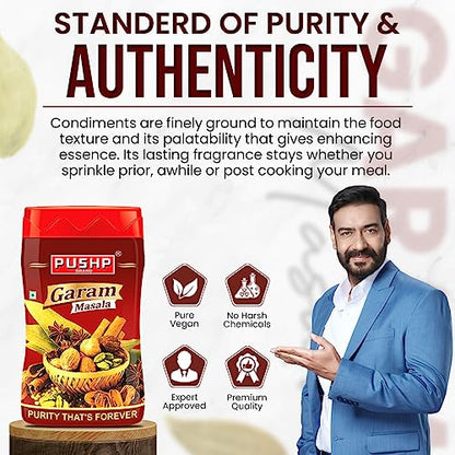 Pushp Brand Garam Masala Jar (500 Pack of 1)