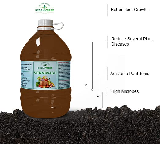 KISANVERSE 20 L Organic Vermiwash | Growth Booster For All Kinds Of Plants