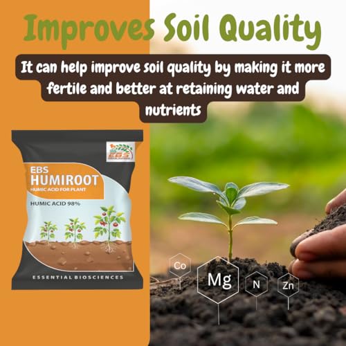 EBS Humiroot Humic Acid | 9KG 500Gram | पौधों और घरेलू उद्यान के लिए