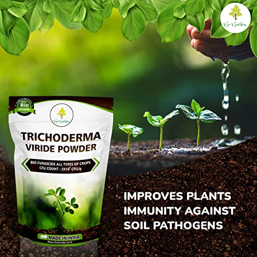 Go Garden Tricoderma Bio Fungicide for plants (2 x 10^8 CFU per Gram) Bio Fungicide - Prevents Fungal and Bacterial Diseases in Plants 1KG