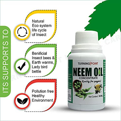 Chipku Pure Cold Pressed Water-Soluble Neem Oil for Spray on Plants and Garden (100 ml)…