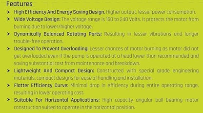 किर्लोस्कर बंधू KP4 JALRAAJ UVA 60-2016 (2 hp) मालिका बोअरवेल सबमर्सिबल सिंगल फेज पंप सिंचन, घर, औद्योगिक (मल्टिकलर) साठी 24 महिन्यांच्या वॉरंटीसह संपूर्ण मनःशांतीसाठी आदर्श