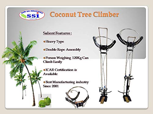 SBI Coconut Tree Climber Machine with Full Body Safety Harness - Safe to Climb