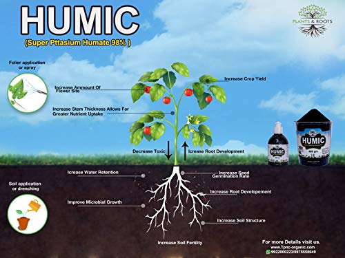 Plants & Roots Plants & Root - Humic Liquid/Complete Plant Nutrition/Organic Plant Food/Garden Pack -(250 Ml)