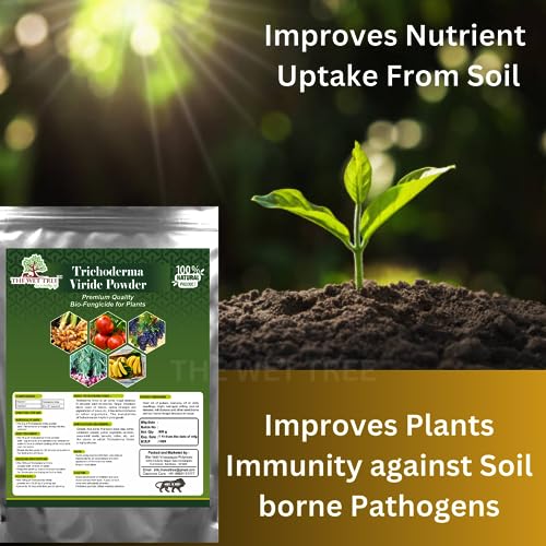 THE WET TREE Trichoderma Viride Powder | Bio Fungicide for Home & Garden Plants | Controls Root Rot, Stem Rot, Bacterial & Fungal Diseases (1.8 KG)