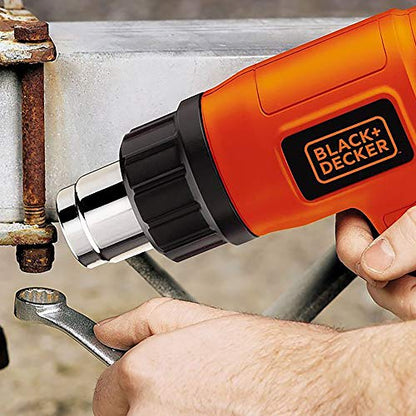 Black + Decker KX1800 1800 W Dual Temperature 2 Speed Heat Gun | Corded Electric | (Orange and Black)