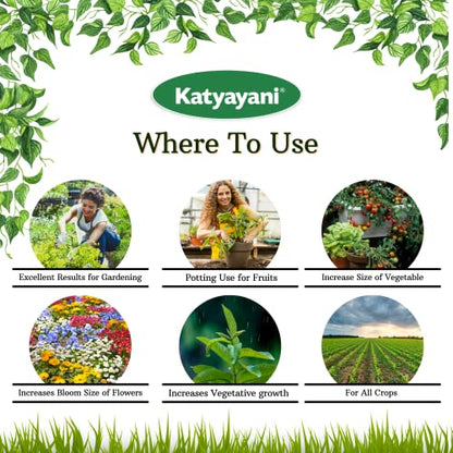 Katyayani Seaweed Extract Water Soluble Liquid | Organic Plant Growth Promoter & Bio-Stimulant | 500ml x 1 |