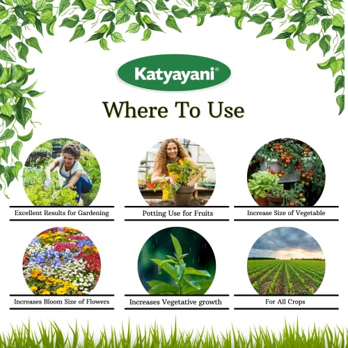 Katyayani Seaweed Liquid Extract Water Soluble | Organic Plant Growth Promoter & Bio-Stimulant | 5L | 1000ml x 5 |