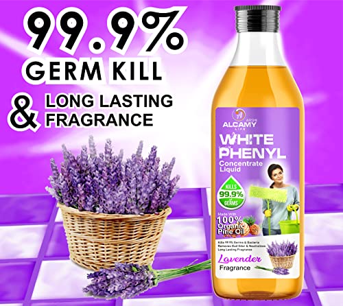 AAAL White Phenyl Concentrate Liquid (LEMON+LAVENDER+ORIGINAL PINE COMBO PACK) (200ML X 3 UNITS) (MAKES 15 TO 17 LITRE OF THICK WHITE PHENYL)