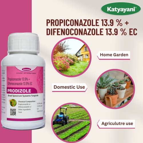 Katyayani Propiconazol 13.9% + Difenoconazol 13.9% Mixture of triazole fungicides to Control of Sheath Blight and Dirty Panicle Disease in Paddy. (250 ML)