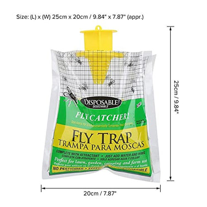 fly catcher bag size