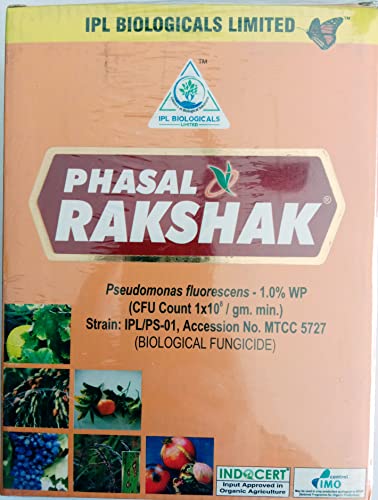 Ipl Phasal Rakshak ( स्यूडोमोनास फ्लूरोसेन्स 1.0% Wp ) जैविक बुरशीनाशक Ipl बायोलॉजिकल लिमिटेड-पॅक 1 किलो