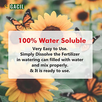 GACIL Potassium Humate Organic Liquid Fertilizer Natural Growth Promoter For Garden Plants & Agriculture Crops 1Lit