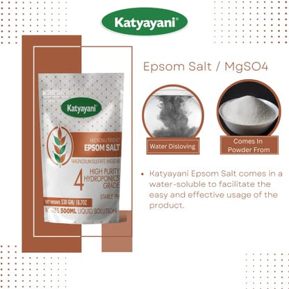 Katyayani Magnesium sulfate/Epsom Salt (1060 Gram (530g x 2))