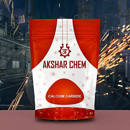 Industrial-Grade Calcium Carbide for Acetylene Gas Generation - Reliable Chemicael Reactant 75% CAS. No. 75-20-7 (400 Gram)