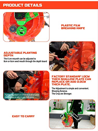 Really 12 Teeth Hand Operated Multiple Seeding Manual Seeder for Sowing Seeds in Agriculture Farm Garden s