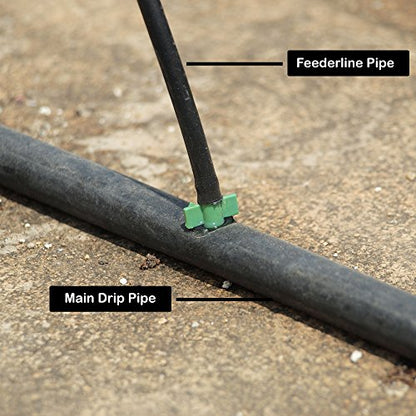 M DripKit Drip Irrigation Garden Watering 50 Plants Drip Kit (16mm Main Supply Line Pipe-25 Meters; 4mm Feeder Line Pipe-25 Meters)