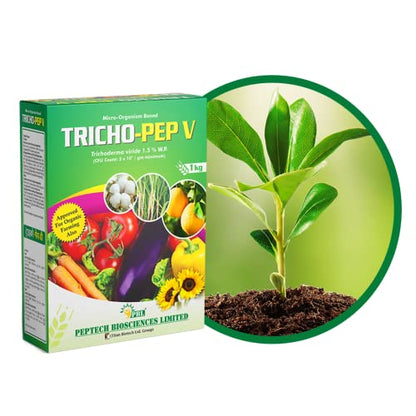 Tricho Pep V (3KG) - (Buy 2KG & Get 1KG Free) | Trichoderma Fungicide for Plants | Biofungicide for Plants | Bio Pesticide for Soil