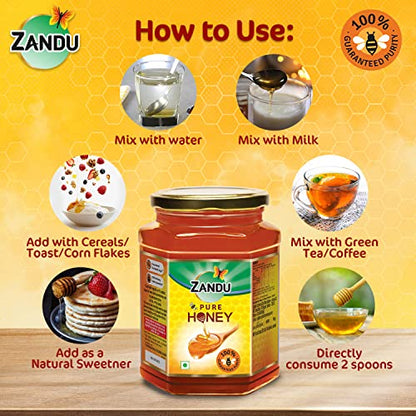 Zandu Pure Honey || 100% Pure || No Added Sugar & Adulteration, 1KG
