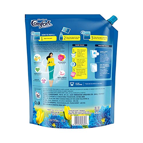 Comfort Fabric conditioner Morning fresh refill pack of 4 Price in