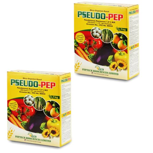 Pseudo-PEP Pseudomonas Fluorescens (2 KG) Organic Fungicide and Pesticides for Vegetable Plants Insects Gardening| Water Soluble Fertilizer | Pesticide for Plants Home Garden | Soil Booster