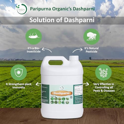 Paripurna Organics Dashparni Ark For Plant Fertilizer 5 Litre | Agricultural Sprayers Use for Plant All Kind of Plant