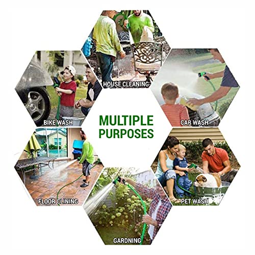 TechnoCrafts PVC Braided Water Hose Pipe 30 Meter (100 feet) 3/4" (0.75 Inch or 20mm) Bore Size - 3 Layered Hose Pipe with Tap Connector & Butterfly Clamps