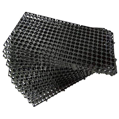 TrustBasket Heavy Duty Thickness Drain Cells (20 mm) - Set of 12 for Terrace/Kitchen Garden, Outdoor, | Heavy Duty Highly Durable Polypropylene Water Drain Cells