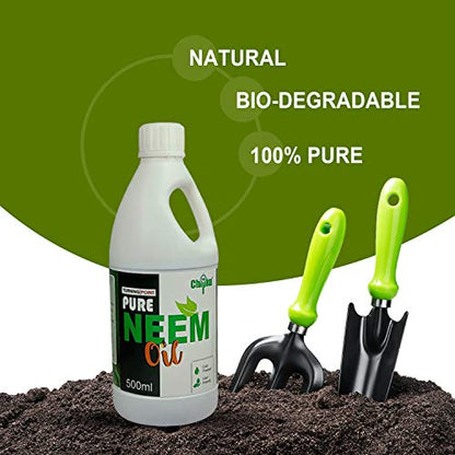 Chipku -Pure Cold Pressed, Water Soluble neem Oil for Spray on Plants and Garden (500Ml)…