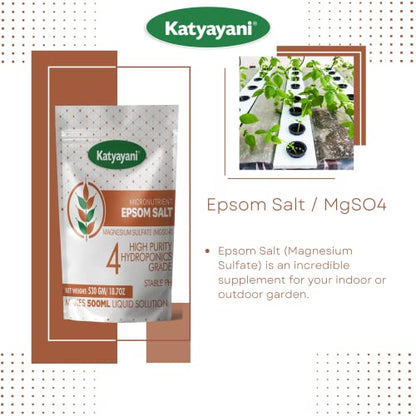 Katyayani Magnesium sulfate/Epsom Salt (1060 Gram (530g x 2))