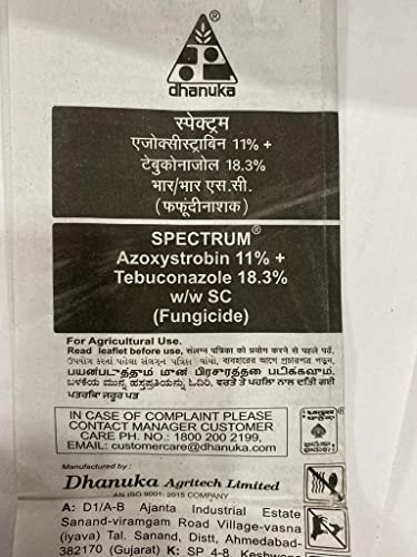 Dhanuka Spectrum (Azoxystrobin 11% + Tebuconazole 18.3% w/w SC) 1Ltr