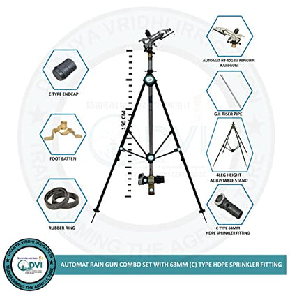 how to use rain gun irrigation system