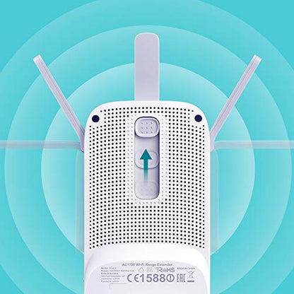 TP-Link AC1750 Universal Dual Band Range Extender, Broadband/Wi-Fi Extender, Wi-Fi Booster/Hotspot with 1 Gigabit Port and 3 External Antennas, Built-in Access Point Mode, 1750Mbps Speed (RE450)