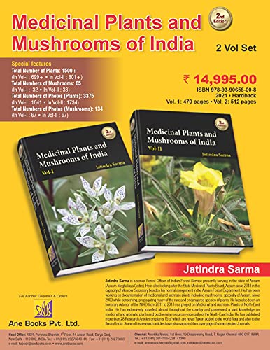 Medicinal Plants and Mushrooms of India, 2 Volume Set