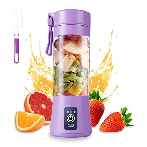 Oster Hand Blenders juicer,Mini Blender Fruit Mixer Machine Portable Electric Juicer grinder Cup 380ML Personal Blender USB Rechargeable Fruit Blender Mixer for Home Office Outdoor