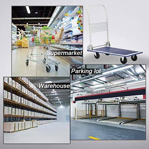 Bigapple WH1-metal 300 Heavy Weight King Metal Trolley, 300 kg Capcity (Blue)