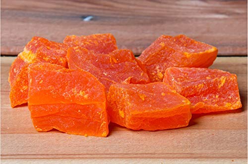 McSam Dried Papaya 200gms Papaya Chunks, Dried Papaya Cubes, Dried Fruits, Papaya