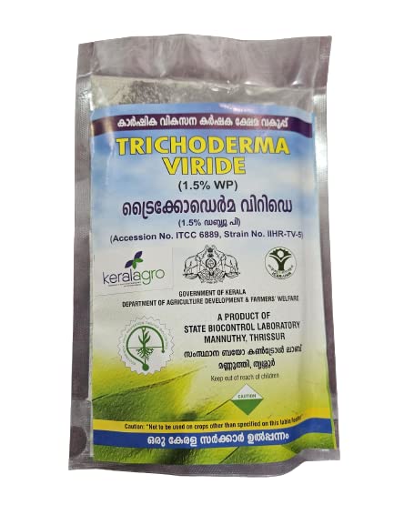 keralagro Trichoderma viride 1.5% WP-500gram Pack of 2 (250Gram Each)