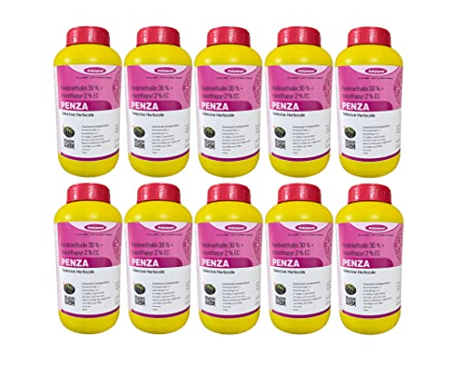Katyayani Pendimethalin 30% + Imazethapyr 2% EC Penza पौधों और बगीचे के नियंत्रण के लिए वार्षिक घास और चौड़ी पत्ती वाले खरपतवारों के प्रमुख पौधे शामिल पूर्व और पोस्ट - इमर्जेंस हर्बिसाइड (10 लीटर (1 लीटर x 10))