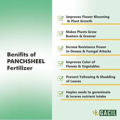 GACIL Potassium Humate Organic Liquid Fertilizer Natural Growth Promoter For Garden Plants & Agriculture Crops 1Lit