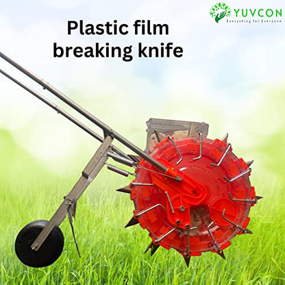 YUVCON Manual Seeder Machine Cum Dibbler/Seed Drill/Seed Planting/Hand Operated Seeding Machine for Agriculture