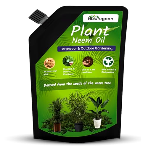 Naturegoon Cold Pressed Water Soluble Neem Oil for Organic Farming and Plant Growth | 100% Pure and Natural Pest Repellent for Gardening, Plant Insects. (Neem oil 200ml+ stain Remover 200ml)