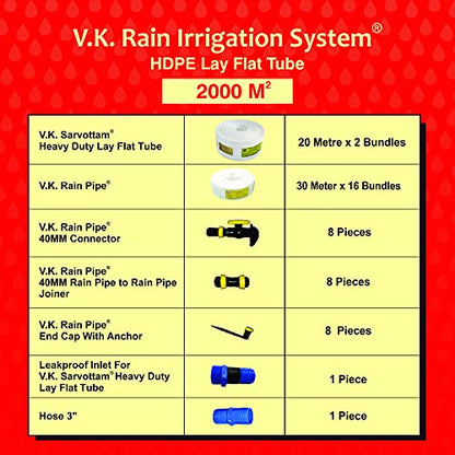 V.K. Sarvottam Rain Pipe Irrigation System