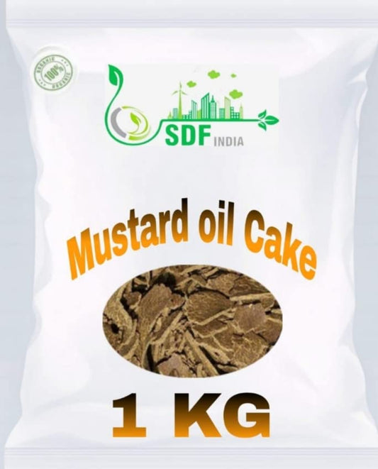 SDF INDIA Mustard Oil Cake Powder Organic Fertilizer for Home Garden, Potting Plant Growth Nutrient (1)