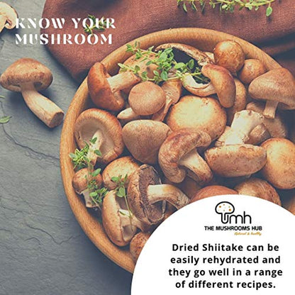 The Mushrooms Hub Dried Shiitake Mushrooms (100 g)