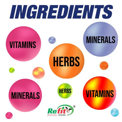 REFIT ANIMAL CARE Milk Booster Mineral Mixture Powder & Granules for Cattle & Poultry, 10 Kg, Mash Up