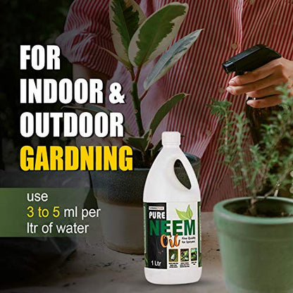 Chipku -Pure Cold Pressed, Water Soluble neem Oil for Spray on Plants and Garden (500Ml)…